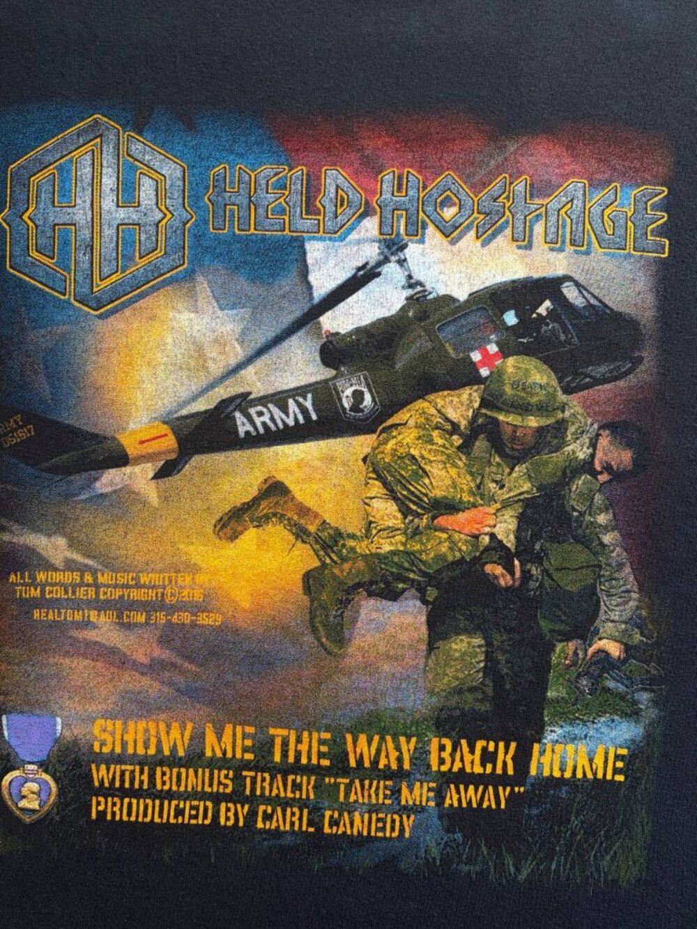 Held Hostage Band Tee Show Me The Way Back Home M